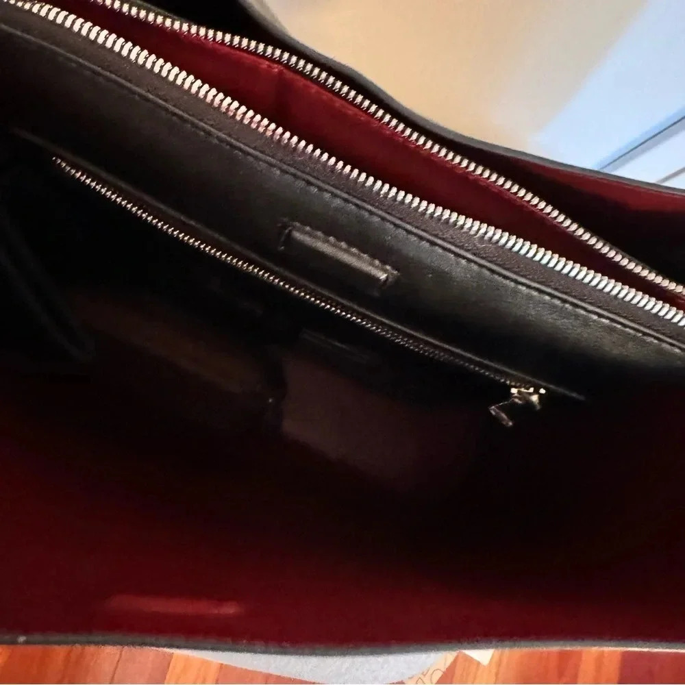 LAWFULL LONDON Iris black leather laptop work bag - Picture 8 of 12